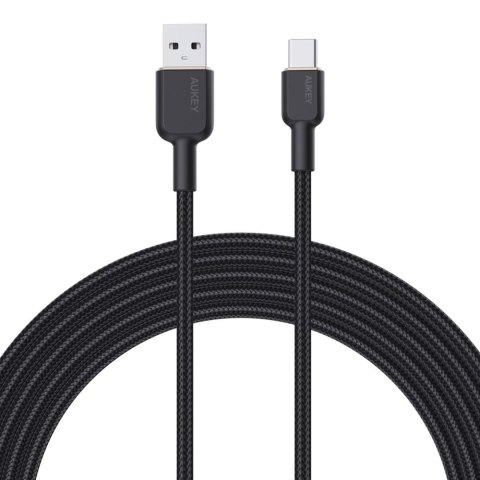 Kabel USB Aukey CB-NAC2 BK USB-A - USB-C, PD 60W, 1,8m