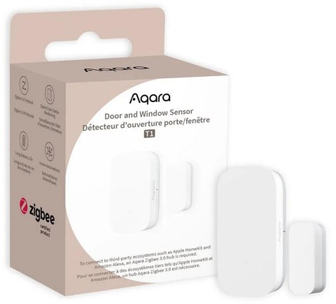 Aqara Door & Window Sensor T1 | Czujnik do okien i drzwi | Biały, DW-S03D