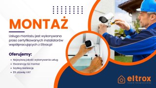 Zestaw monitoringu IP Eco 4T EZ-IP by Dahua 4 kamer 2K EZI-T140-F2 z usługą montażu