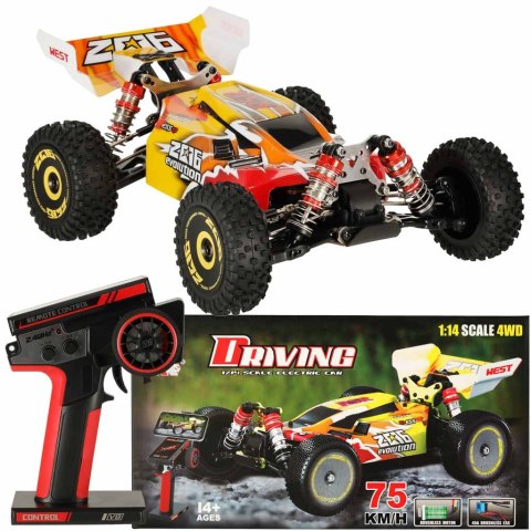 Samochód zdalnie sterowany na pilota RC WLToys 144010 Speed Racing 1:14 silnik bezszczotkowy 75km/h