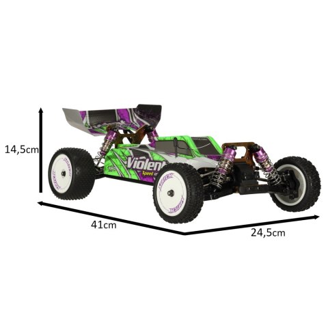 Samochód zdalnie sterowany na pilota RC WLToys 144010 Speed Racing 1:14 silnik bezszczotkowy 75km/h