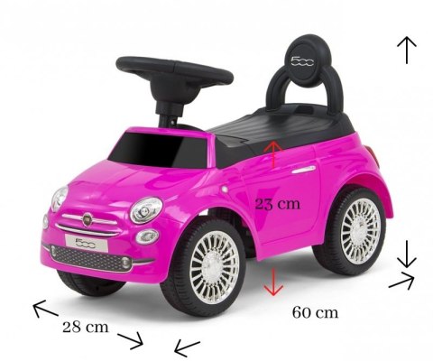 Pojazd Fiat 500 Pink