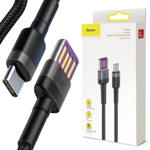 KABEL USB-A -> USB-C Baseus Cafule CATKLF-PG1 100cm SuperCharge 40W 5A QC 3.0 W OPLOCIE