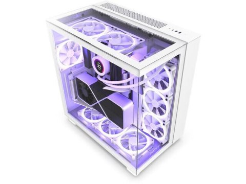 Obudowa NZXT H9 Elite RGB Midi Tower biała z oknem