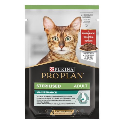 Purina Pro Plan Sterilised Wołowina i kurczak Multipack 10x85g