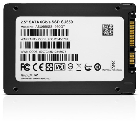 DYSK SSD ADATA Ultimate SU650 120G 2.5 S3 3D