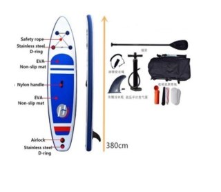 SUP Deska pompowana z akcesoriami granatowa 380cm