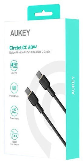 AUKEY CB-NCC2 KABEL USB-C QC PD 1.8M 3A 60W NYLON