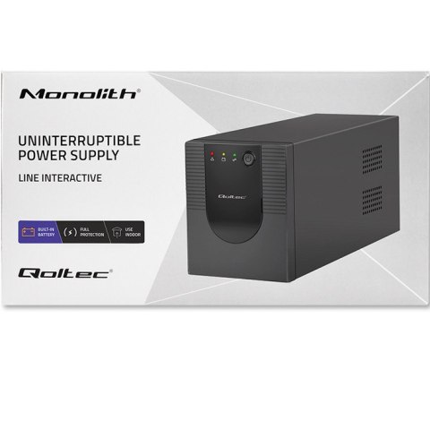 Qoltec Zasilacz awaryjny UPS | Monolith| 1500VA | 900W