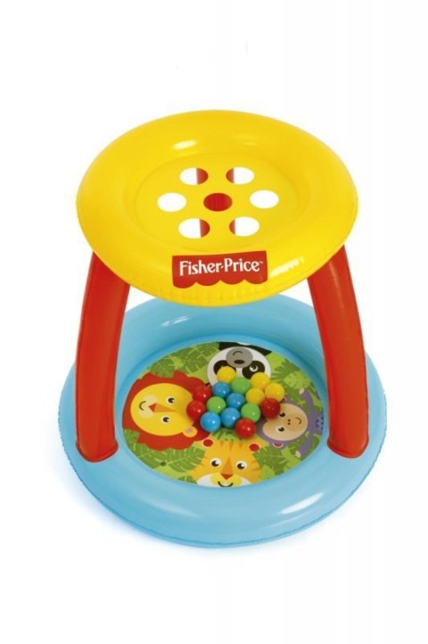 Bestway 93541 Fisher Price Basenik z daszkiem i piłkami Animal Friends