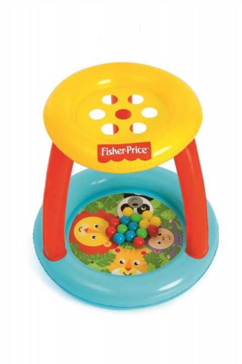 Bestway 93541 Fisher Price Basenik z daszkiem i piłkami Animal Friends