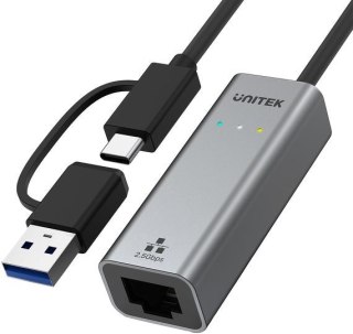 Unitek Adapter USB-A/C na RJ45 2.5 G Ethernet