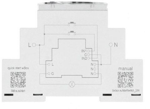 BLEBOX - switchbox DIN DO MONTAŻU NA SZYNIE DIN