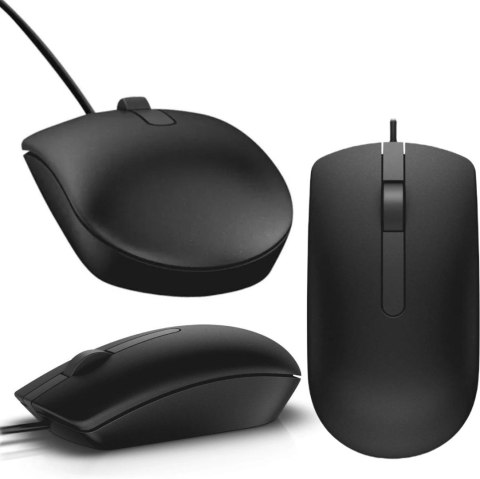 Mysz Dell MS116 Wired Optical Mouse (Czarny)