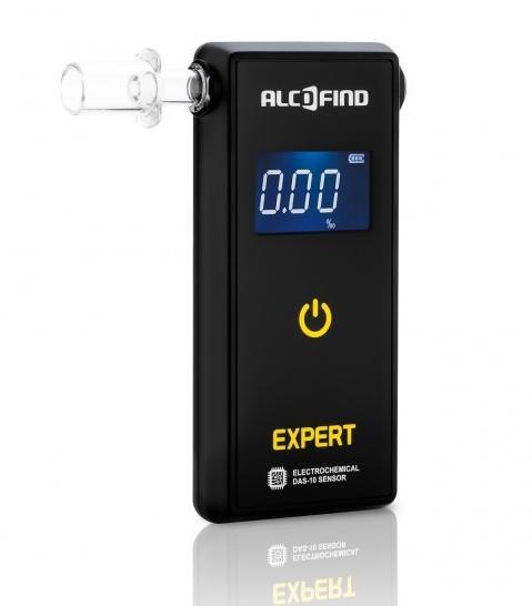 Alkomat Alcofind EXPERT 10 lat gwarancji, 12 mc kalibracji, 3 ustniki