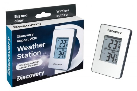 Stacja meteorologiczna Discovery Report W20 z zegarem