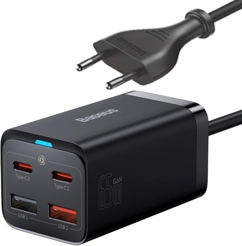 ŁADOWARKA SIECIOWA Baseus GaN 3 Pro Desktop Charger CCGP040101 65W 2x USB-A 2x USB-C PD 3.0 QC 4.0