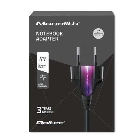 Qoltec Zasilacz do HP 150W | 19.5V | 7.7A | 7.4*5.0+pin | +kabel zasilający