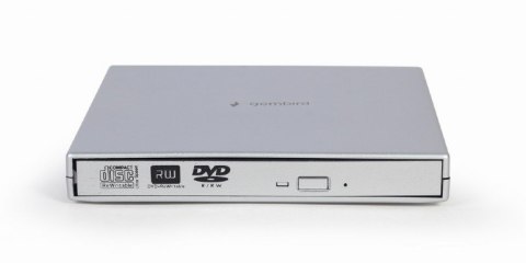 GEMBIRD ZEWNĘTRZNA NAGRYWARKA DVD 8X, CD 24X USB 2.0 SLIM SREBRNA