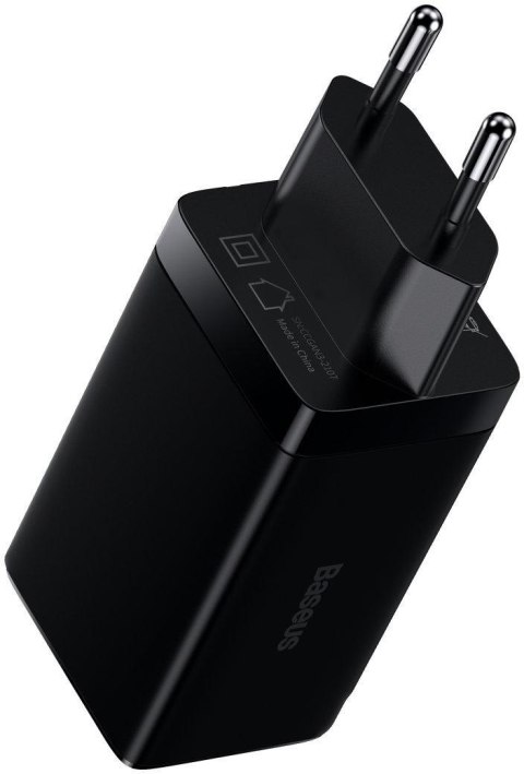 ŁADOWARKA SIECIOWA Baseus GaN 3 Pro Desktop Charger CCGP050101 65W 1x USB-A 2x USB-C PD 3.0 QC 4.0+ kabel