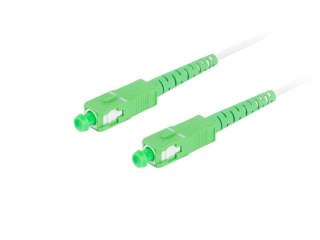 Patchcord światłowodowy Lanberg SM SC/APC-SC/APC SIMPLEX 3.0mm G657B3 2.5m biały