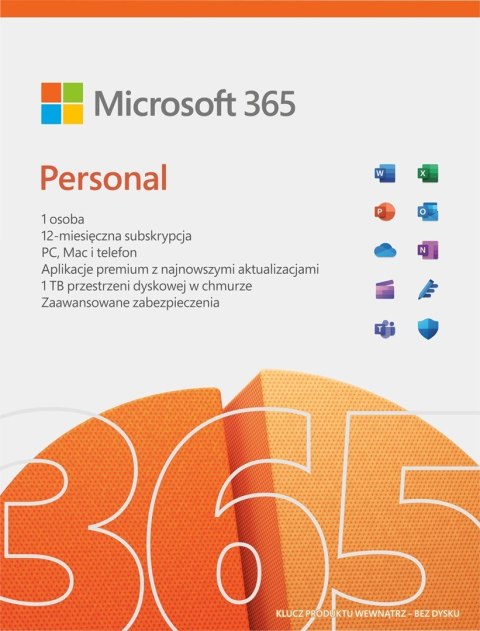 Microsoft 365 Personal PL - licencja na rok