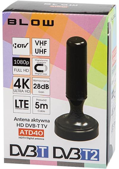 Antena DVB-T ATD40 aktywna wewnętrzna