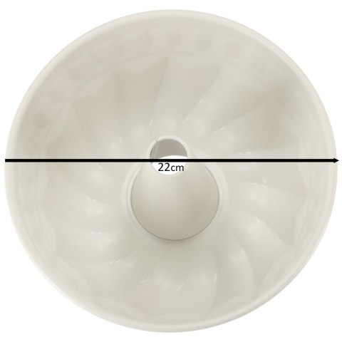 Forma blacha okrągła z tuleją do pieczenia babek 22cm brązowa