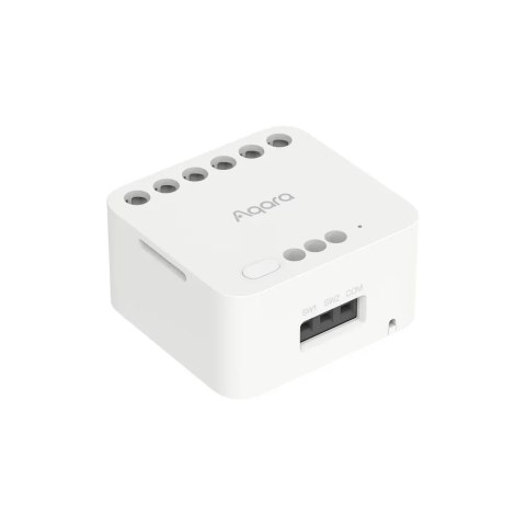 Aqara Dual Relay Module T2 | Podwójny przekaźnik | Zigbee, Apple HomeKit, Matter, Google Home, Alexa, DCM-K01