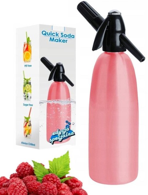SATURATOR QUICK SODA SA-01 F RÓŻOWY 1 LITR SPECIAL EDITION SATURATOR QUICK SODA SA-01 F RÓŻOWY 1 LITR SPECIAL EDITION