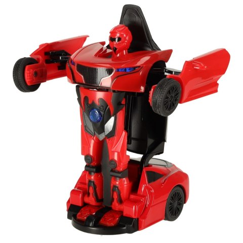 GIMMIK Mini transformer Die Cast 1:32 RTR czerwony