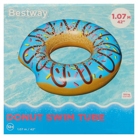 BESTWAY 36118 Koło do pływania Donut niebieskie 107cm