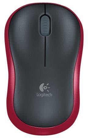 Logitech M185 Wireless Mouse Czerwono-czarny