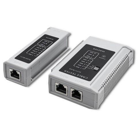 Qoltec Tester sieci kablowych | RJ45 | RJ12