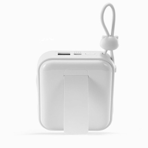 POWERBANK Joyroom Cutie Series JR-L008 10000mAh 22.5W PD QC Z KABLAMI 1x USB-A 1x USB-C BIAŁY