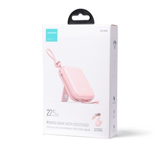 POWERBANK Joyroom Cutie Series JR-L008 10000mAh 22.5W PD QC Z KABLAMI 1x USB-A 1x USB-C RÓŻOWY