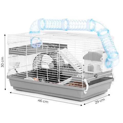 Klatka dla małych gryzoni pełne wyposażenie + trociny i pokarm