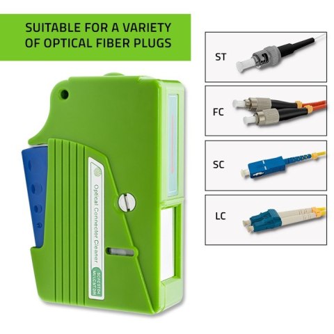 Qoltec Kaseta do czyszczenia złączy światłowodowych