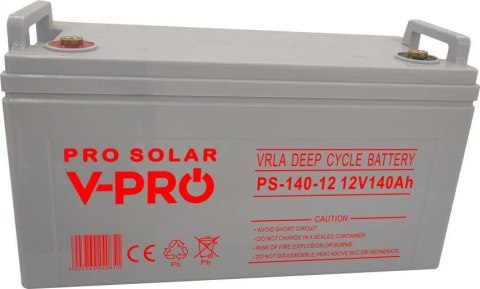 AKUMULATOR VOLT POLSKA DEEP CYCLE VPRO SOLAR 12V 140AH VRLA BEZOBSŁUGOWY