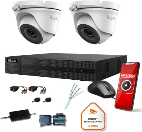 Zestaw monitoringu Hilook by Hikvision 2 kamer 2MPx TVICAM-T2M