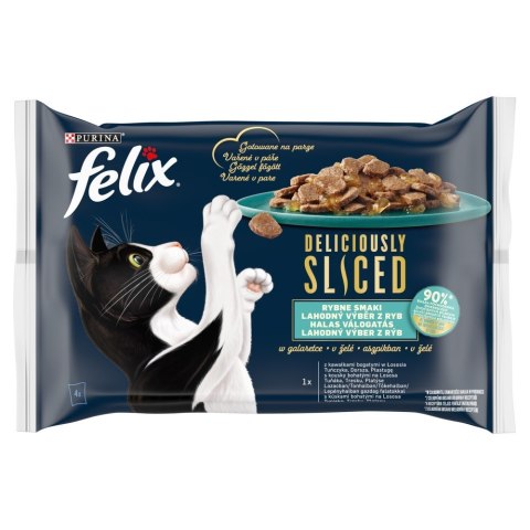 FELIX DELICIOUSLY SLICED Rybne Smaki 4x80g