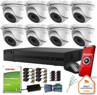 Zestaw monitoringu Hilook 8 kamer 2mpx TVICAM-T2M z dyskiem 1TB