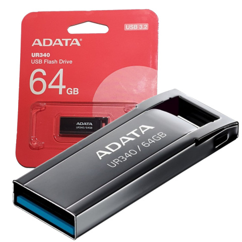 ADATA FLASHDRIVE UR340 64GB USB 3.2 BLACK