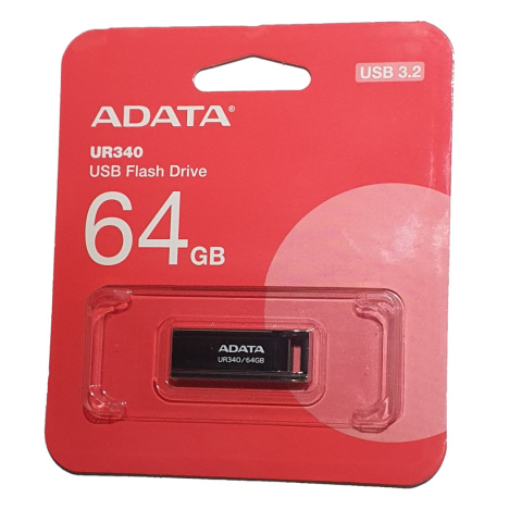 ADATA FLASHDRIVE UR340 64GB USB 3.2 BLACK