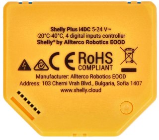 Shelly Plus i4 DC Kontroler/aktywator scen WIFI 5-24V DC