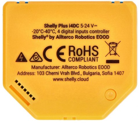 Shelly Plus i4 DC Kontroler/aktywator scen WIFI 5-24V DC