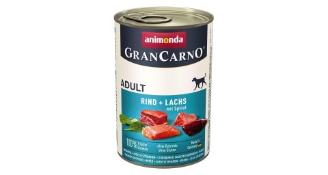 ANIMONDA Grancarno Adult łosoś i szpinak 400g