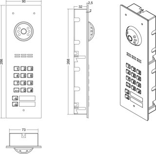 ACO COMO-PRO-V1 panel podtynk 1-lokatorski