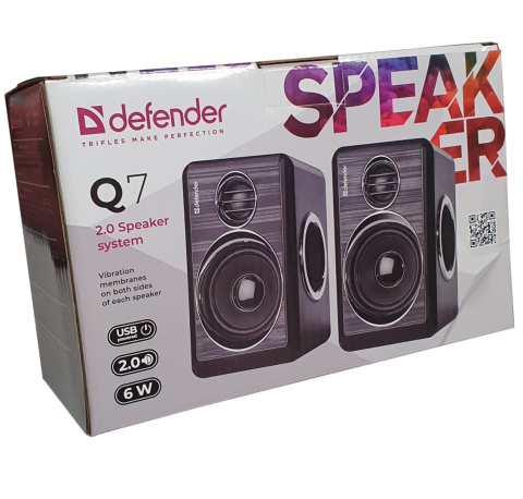 GŁOŚNIKI DEFENDER Q7 6W 2.0 USB