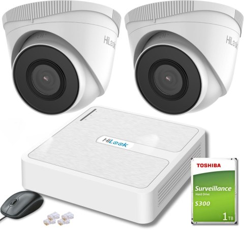 Zestaw monitoringu Hilook by Hikvision 2 kamer IP IPCAM-T2 1TB dysk